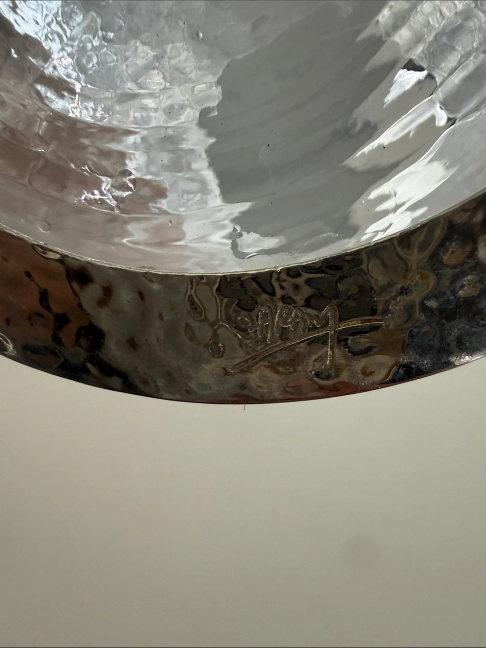 Michael Aram Hammered Glass Canister with Silver Floral Lid